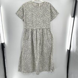 🛑🛑SOLD🛑🛑Rylee + Cru Midi Short Sleeve Cotton Dress Cream Size Medium NWT